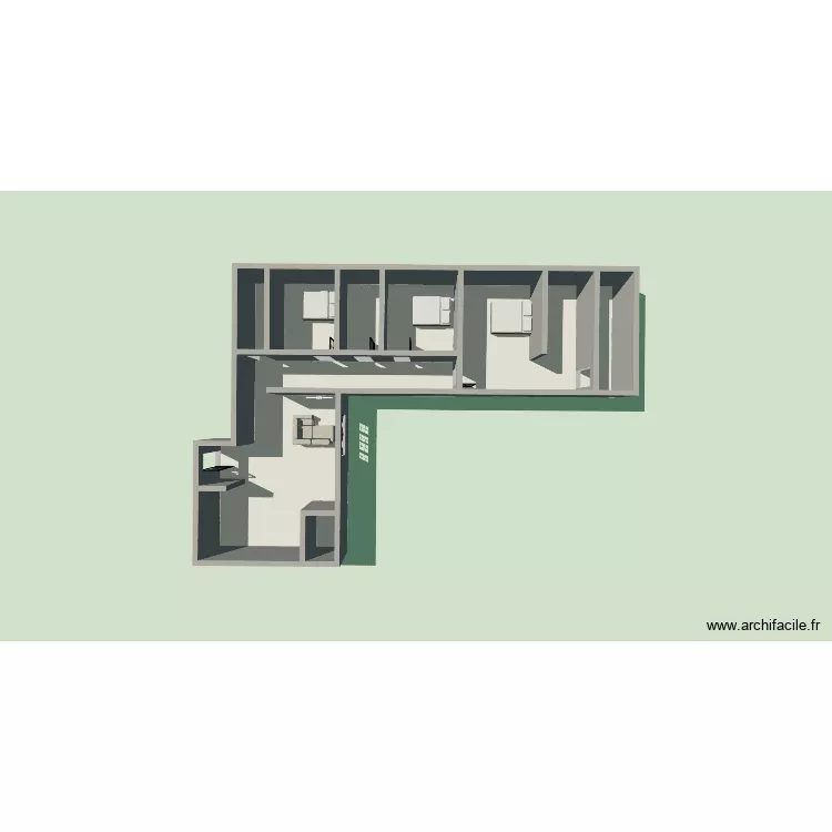 casa L. Floor plan with 7 Rooms and 134 m²