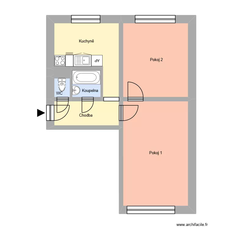 Na N&aacute;břež&iacute; 700, byt 7. Floor plan with 11  and 170 m²