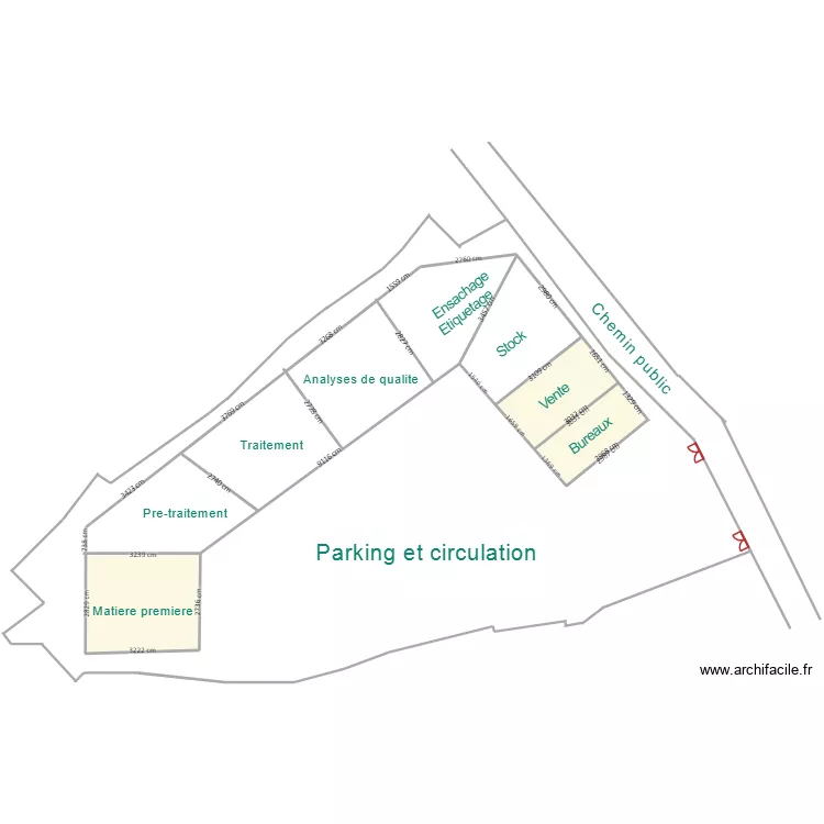 dismas1. Floor plan with 3 Rooms and 1811 m²