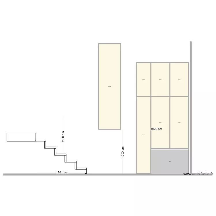 kast voor nh93. Floor plan with 