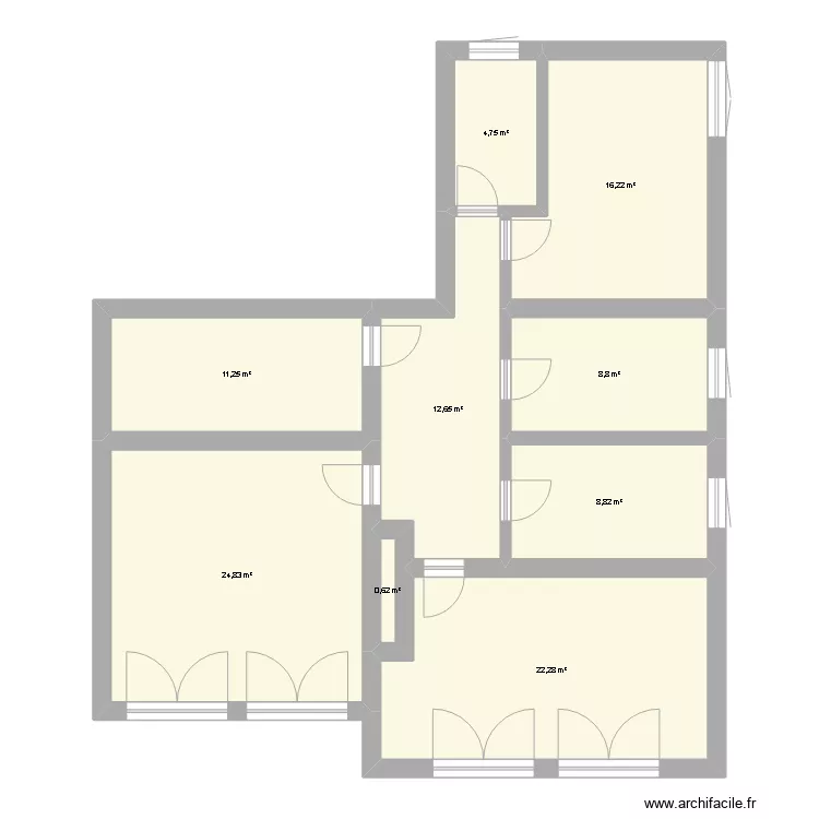 Winzerhausen. Floor plan with 
