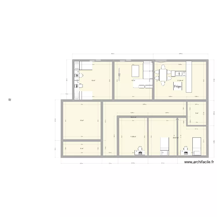 plan to finalize. Floor plan with 9  and 134 m²