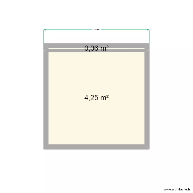 dalle ecartement. Floor plan with 