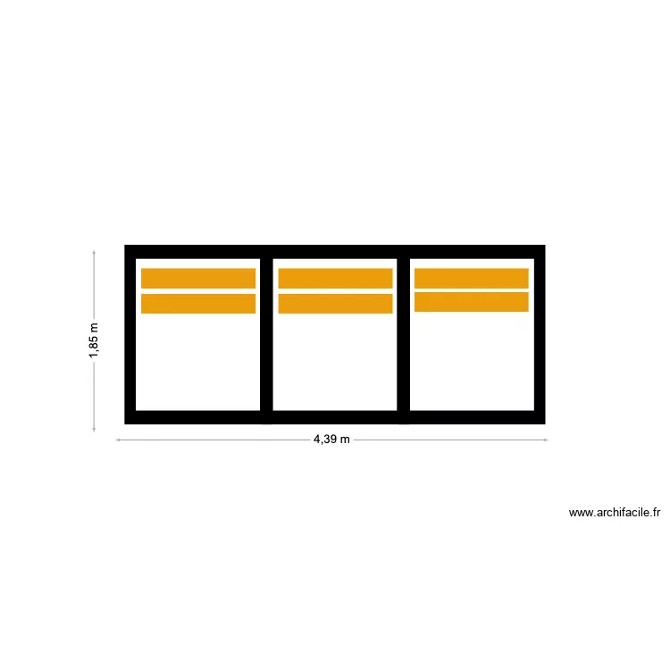 Nesim CASCAIS Lames Fixes. Floor plan with Nesim CASCAIS Lames Fixes. Floor plan with