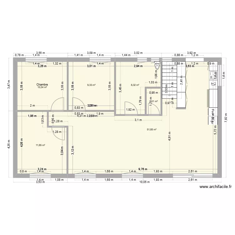 Etage. Floor plan with 0 room and 0 m2