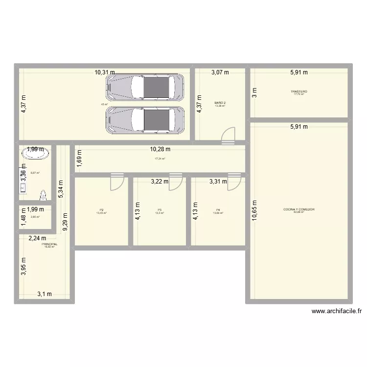 nave pueblo 2. Floor plan with 11 and 223 m² nave pueblo 2. Floor plan with 11 and 223 m²