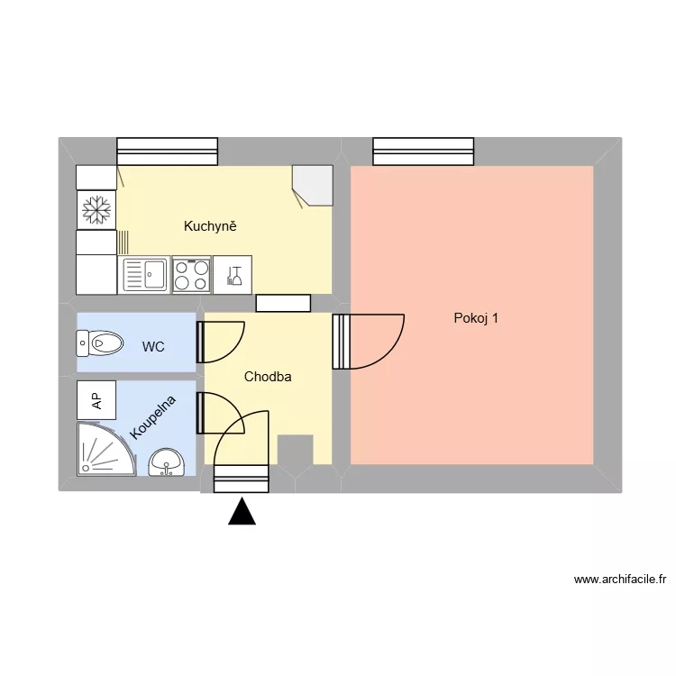 n&aacute;m. Jana Nerudy 626, byt 16. Floor plan with 9  and 153 m²