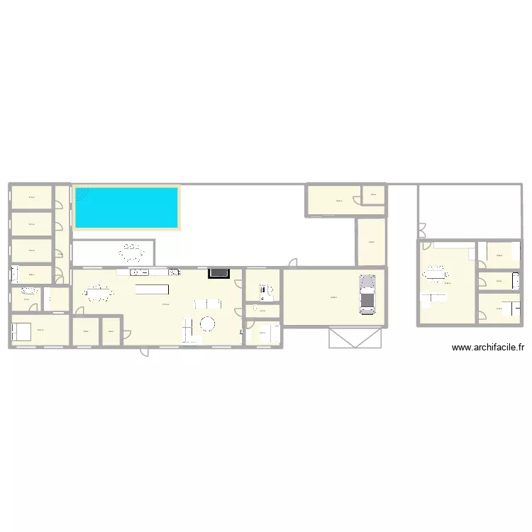 Dream house. Floor plan with 21  and 421 m²