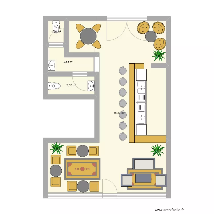 dejavu . Floor plan with 