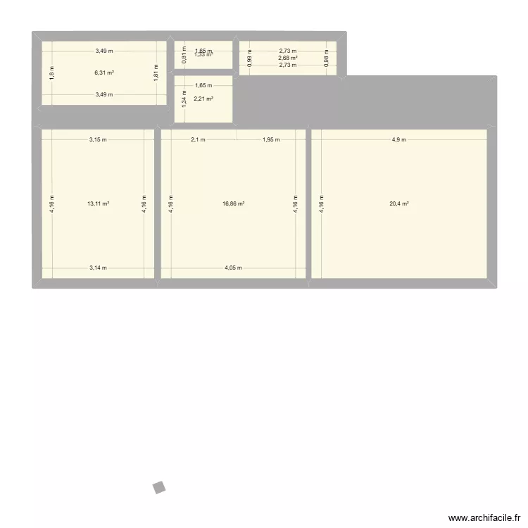 Komenského 607 byt 7 zkouška. Floor plan with Komenského 607 byt 7 zkouška. Floor plan with