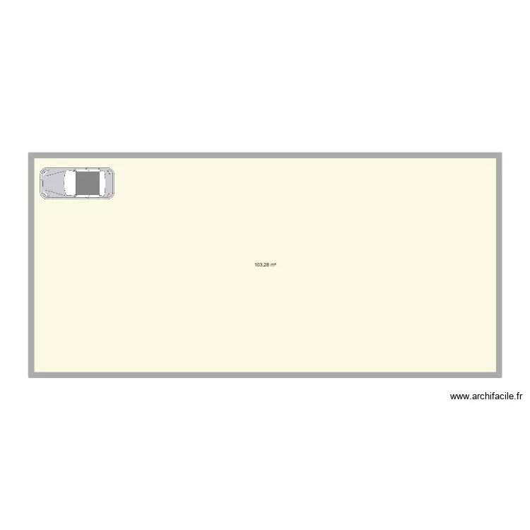 casa nivia. Floor plan with 1  and 103 m²