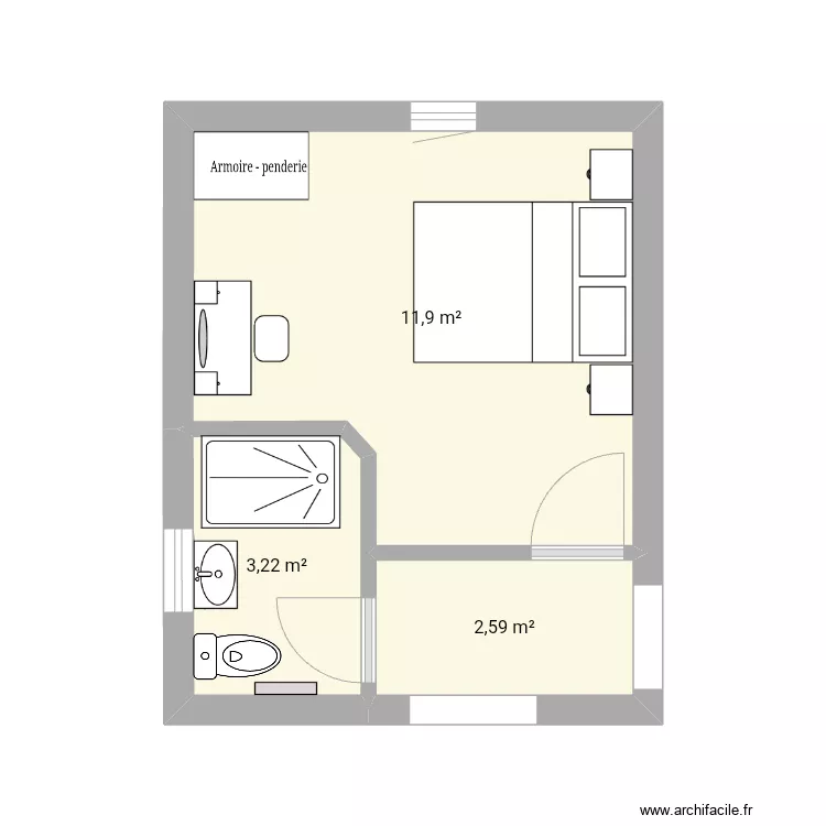 Back bedroom SDD. Floor plan with Back bedroom SDD. Floor plan with