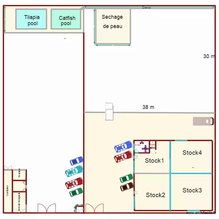 bureau jabile. Floor plan with 
