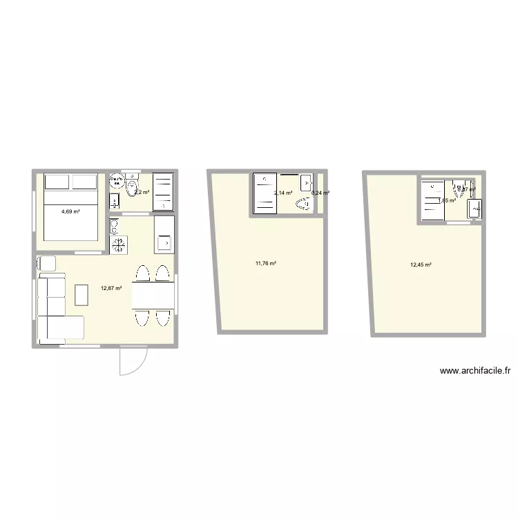Iceland house. Floor plan with 
