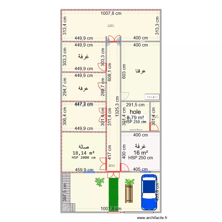 fellah b. Floor plan with 