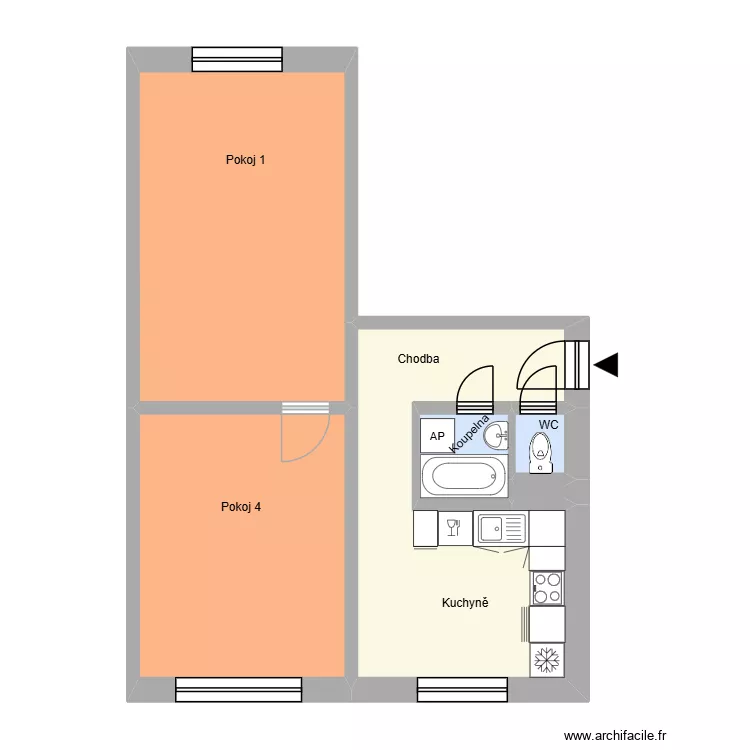 Opavsk&aacute; 987 byt 16. Floor plan with 10  and 175 m²