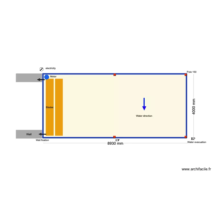 Joe lc. Floor plan with 1 and 34 m² Joe lc. Floor plan with 1 and 34 m²