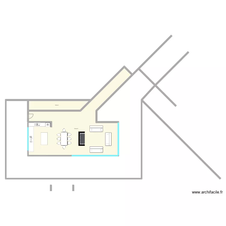Casa Pomo borrador 5 diag. Floor plan with 2 rooms and 145 m²