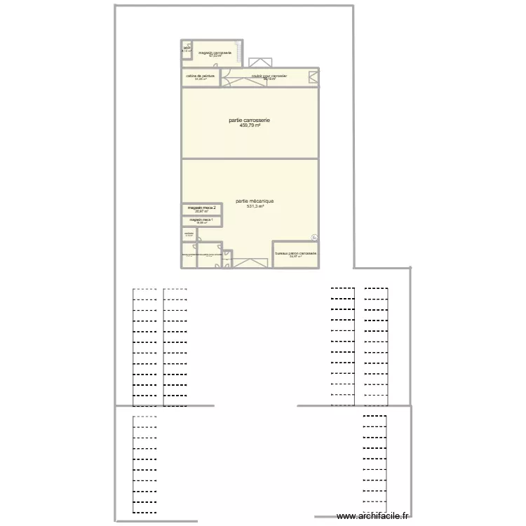 mathys. Floor plan with 13  and 1343 m²
