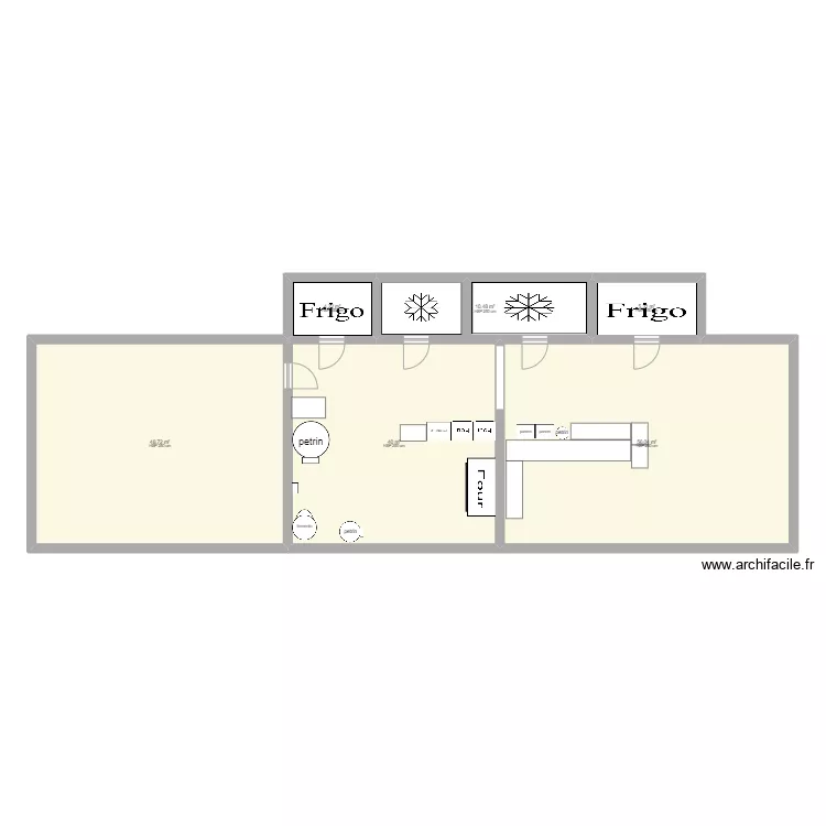 plan boulangerie Esteban arsac. Floor plan with 