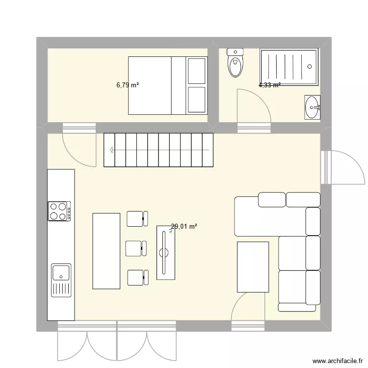 PROYECTO INTERIOR 1RA PLANTA. Floor plan with 2 and 16 m² PROYECTO INTERIOR 1RA PLANTA. Floor plan with 2 and 16 m²