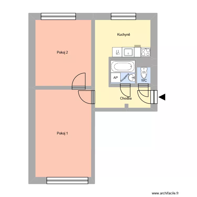Na N&aacute;břež&iacute; 702, byt 6. Floor plan with 10  and 170 m²
