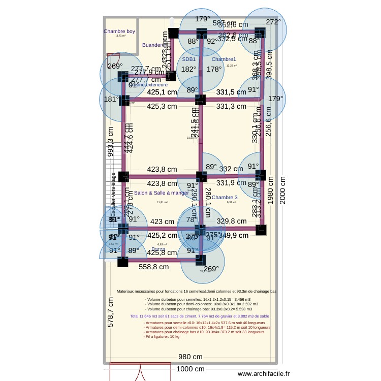 gael fondations. Floor plan with 0 room and 0 m2