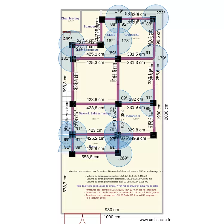 gael fondations. Floor plan with 