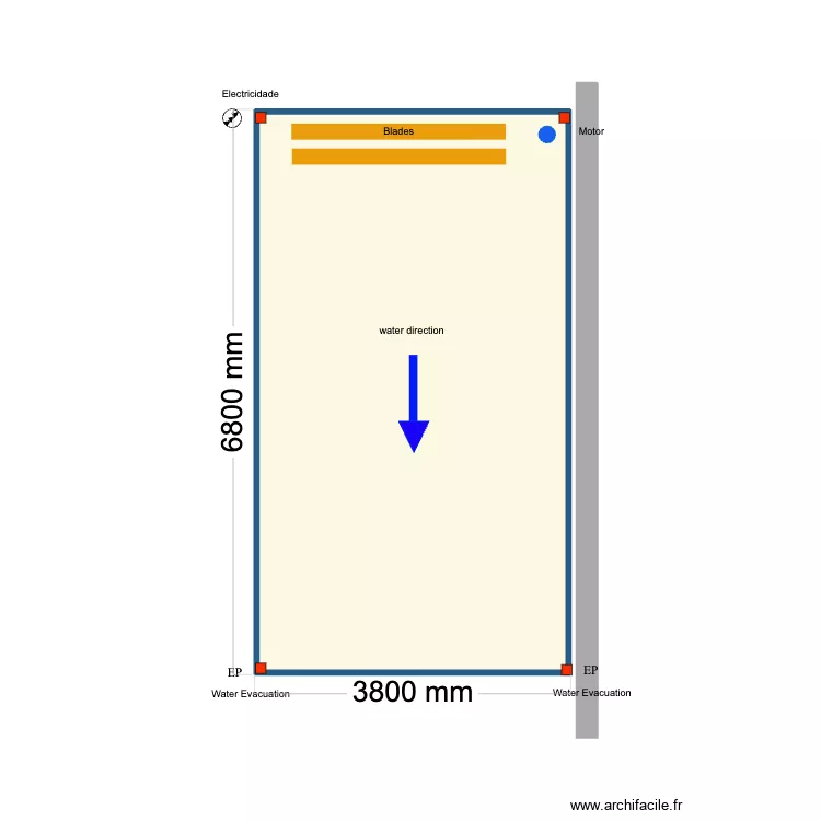 Pedro garcia.. Floor plan with 1 Room and 25 m²