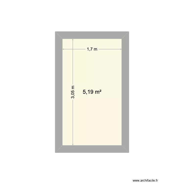 Pablo. Floor plan with 1  and 5 m²