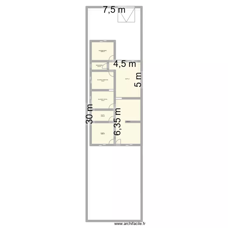 casa1. Floor plan with 8 and 81 m² casa1. Floor plan with 8 and 81 m²