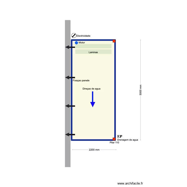 Paulo Ferreira. Floor plan with 1 and 10 m² Paulo Ferreira. Floor plan with 1 and 10 m²