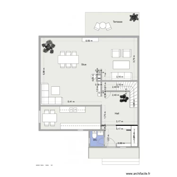 1er etage. Floor plan with 