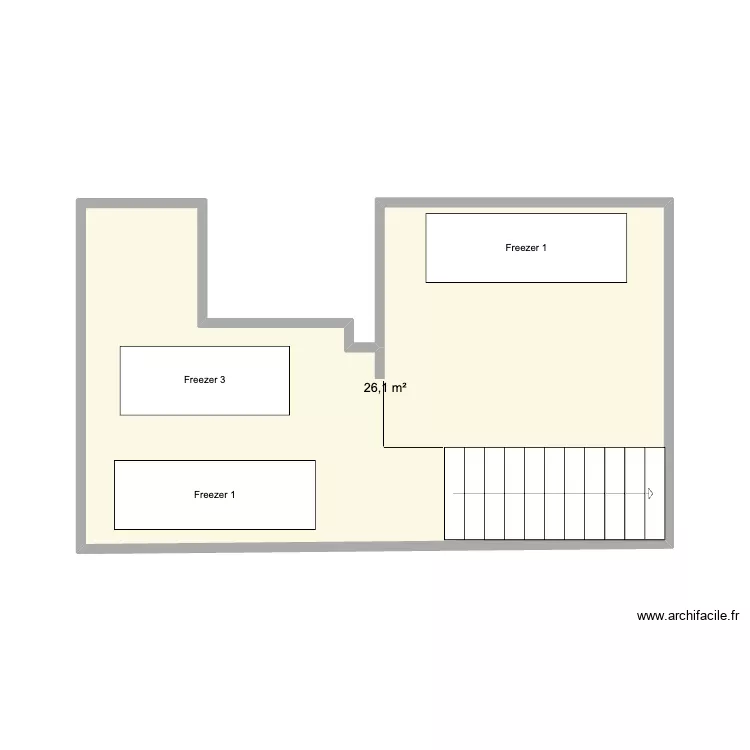 Rambla Upstairs. Floor plan with 