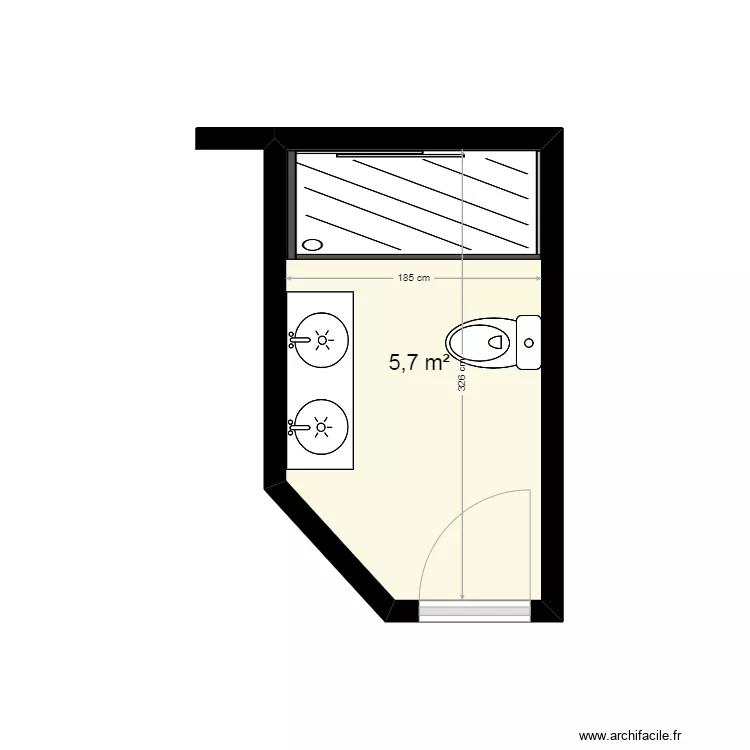 Maria (Lavabo) Princep de Viana. Floor plan with 