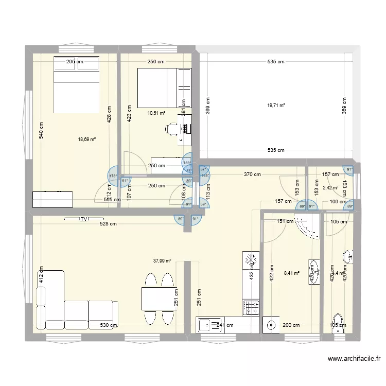 stanovanje 1. Floor plan with stanovanje 1. Floor plan with