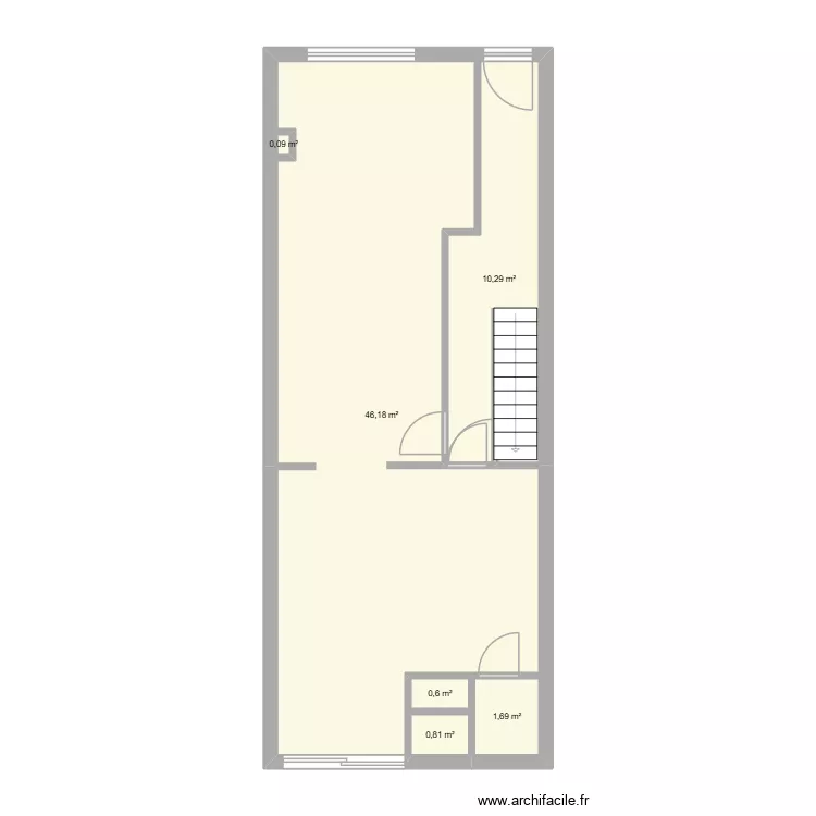 AMB49ME GLV. Floor plan with 6  and 60 m²