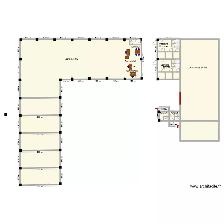 Chez Josee implantantion. Floor plan with Chez Josee implantantion. Floor plan with