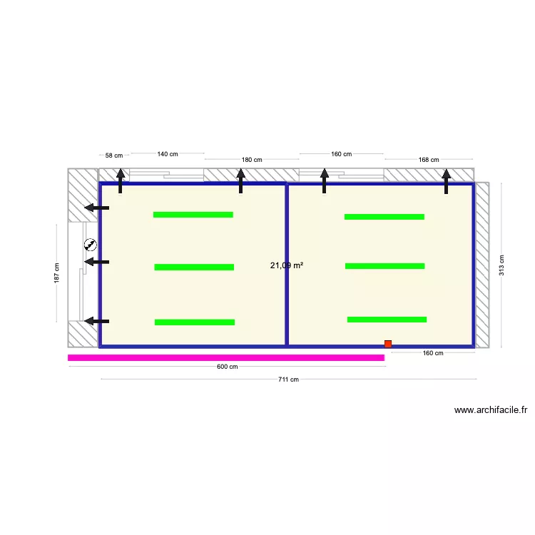 Telma BEM HAJA, Fern&atilde;o Ferro. Floor plan with 