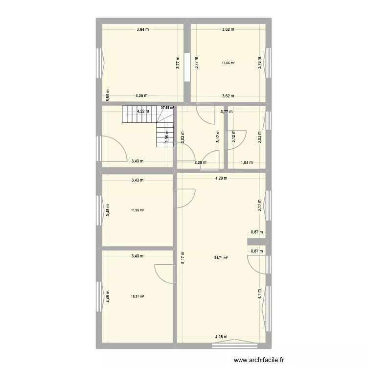unten. Floor plan with 5  and 113 m²