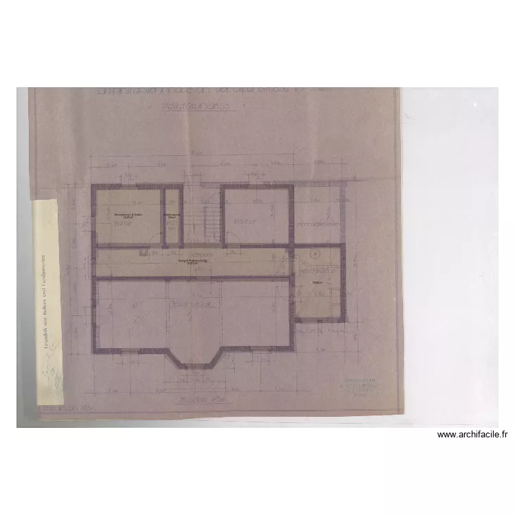Keller Alpenstrasse. Floor plan with 4  and 51 m²