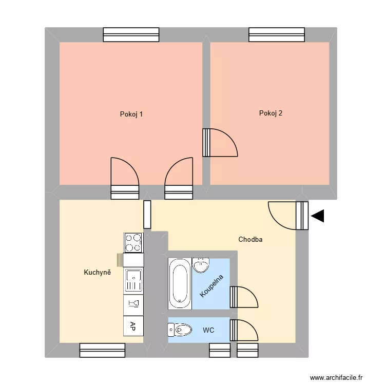 U stromovky 272, byt 7. Floor plan with 11  and 179 m²