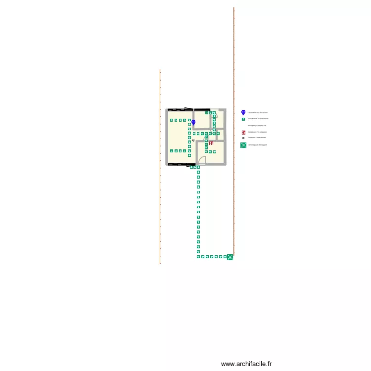 Evacuatieplan z zwembad 3. Floor plan with 