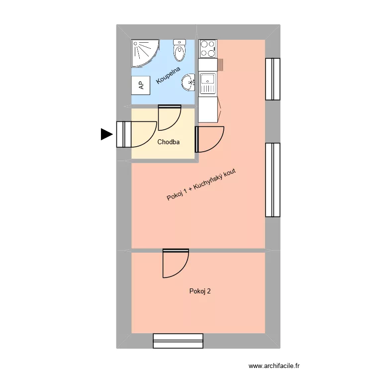 Kapit&aacute;na Jasioka 735, byt 2. Floor plan with 8  and 159 m²