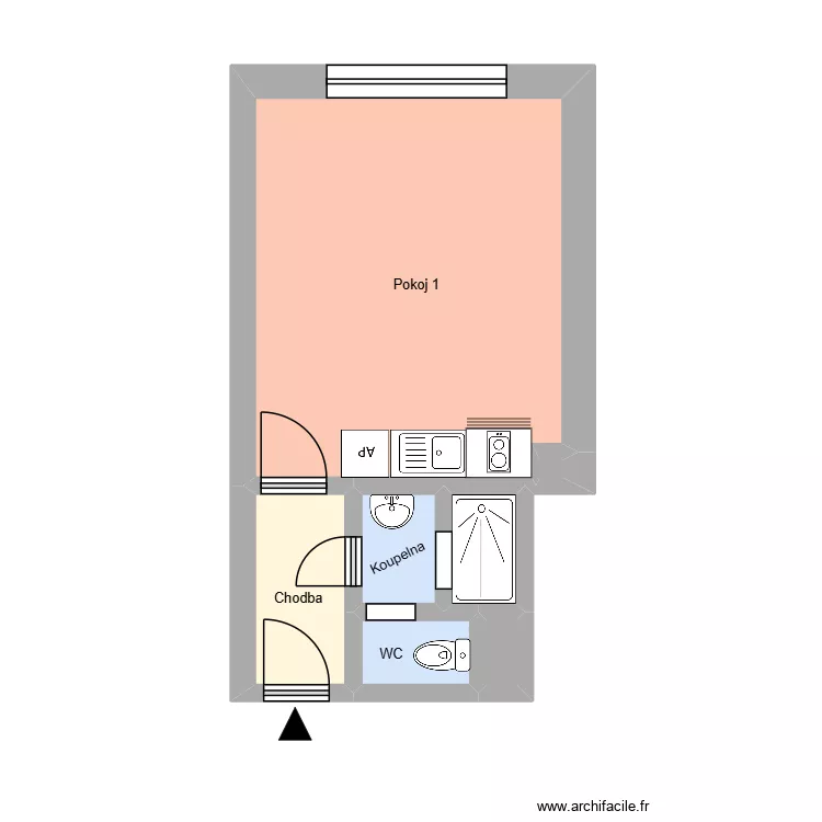 Hořany 1033, byt 7. Floor plan with 11  and 145 m²