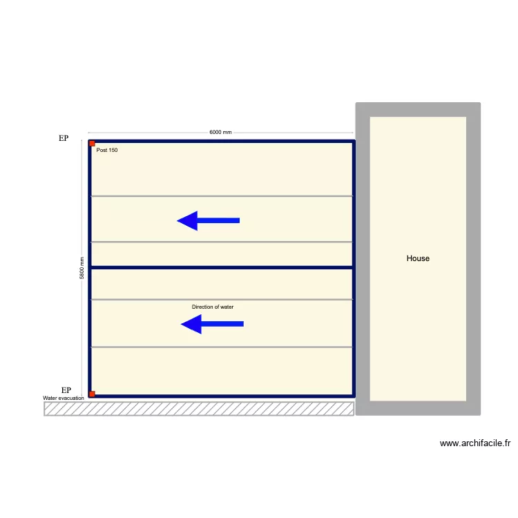 Lee Carport. Floor plan with 7 Rooms and 47 m²