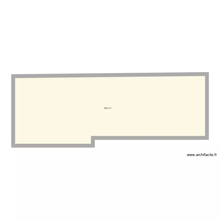 plan aula hotel. Floor plan with 1  and 69 m²