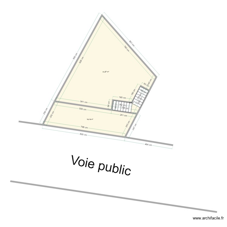 Acher chantier superficies. Floor plan with 0 room and 0 m2