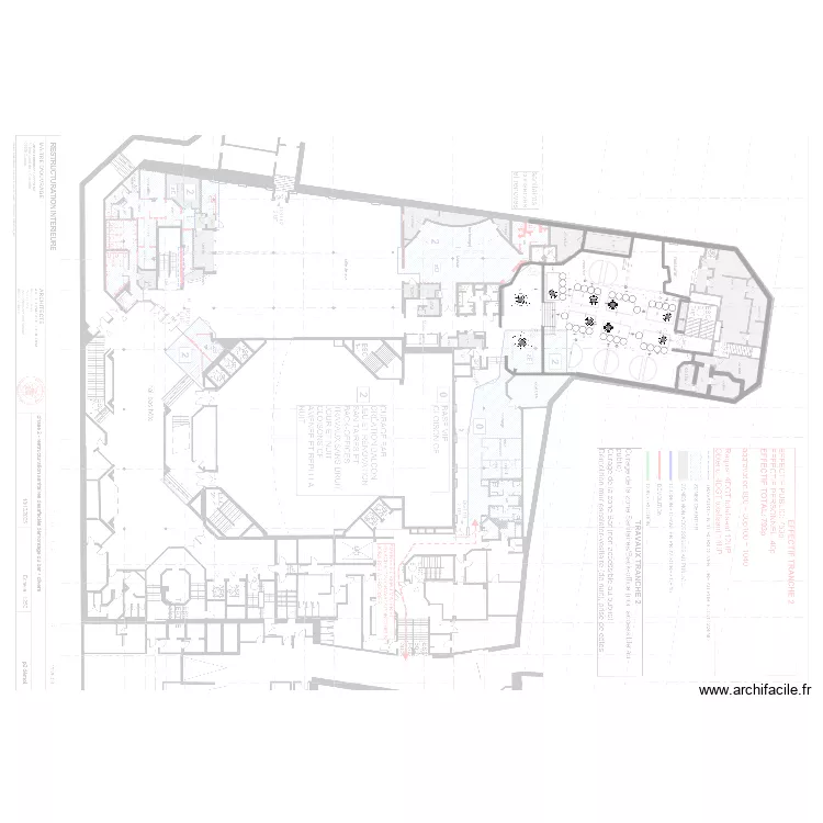Plan Salle de Jeux Beta. Floor plan with 