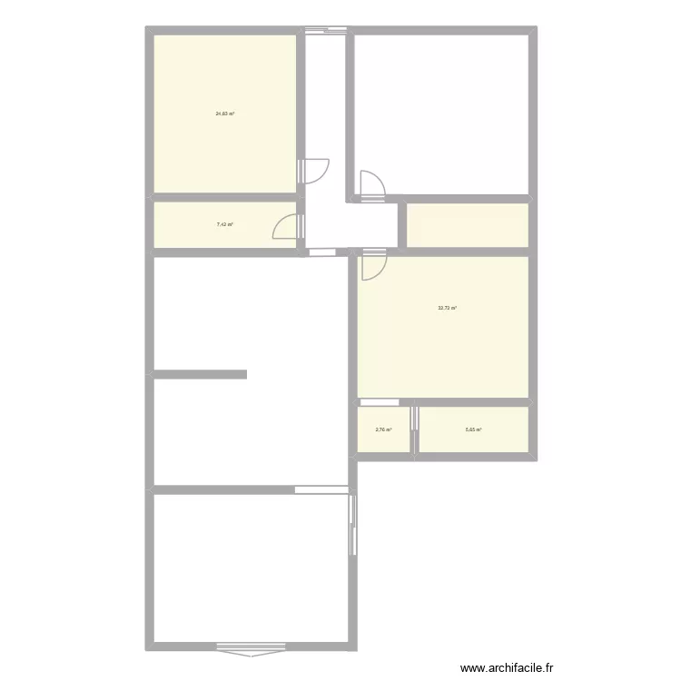 seilavei. Floor plan with 5  and 73 m²